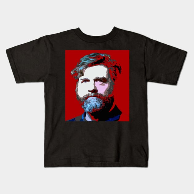 zach galifianakis Kids T-Shirt by oryan80